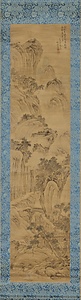 雨後山晴図軸
