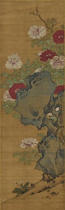 牡丹図軸 ぼたんずじく