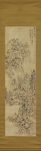 法黄公望渓居賞秋図軸