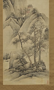 渓山晴翠図軸 けいざんせいすいずじく