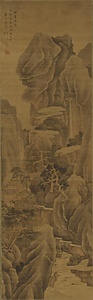 重巒古寺図軸 ちょうらんこじずじく