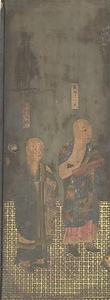 厨子扉絵　右側面扉絵