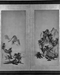 山水図屏風