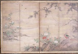 花鳥図屏風