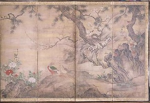 花鳥図屏風 