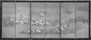 秋野図屏風