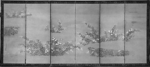 秋野図屏風
