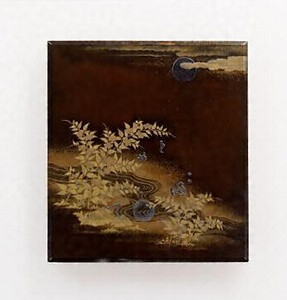 玉川蒔絵硯箱 