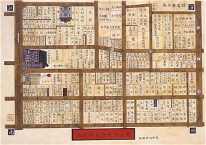 戦災で消えた大分中心部復元絵図 せんさいできえたおおいたちゅうしんぶふくげんえず