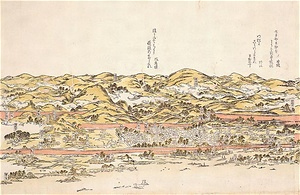 杵築・府内間山水鳥瞰図巻 きつき・ふないかんさんすいちょうかんずかん
