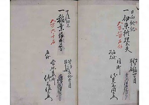 諸家留守居蔵元名代用達名寄帳 しょかるすいくらもとみょうだいようたつなよせちょう