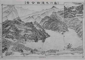 豊後各温泉案内図 ぶんごこくかくおんせんあんないず