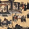 紙本金地著色南蛮人渡来図　狩野内膳筆　六曲屏風