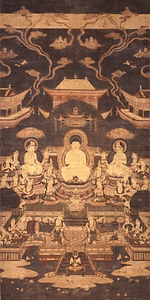 絹本著色智光曼荼羅図