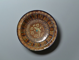 ラスター彩鳥文鉢