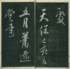 巻菱湖法帖「行書・後赤壁賦（左版 ① 冊子）」 ごせきへきのふ