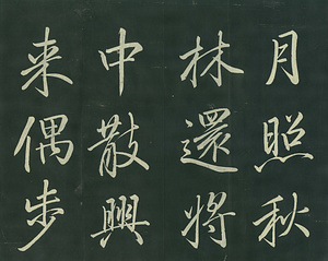 巻菱湖法帖「行書・夜興帖（折帖）」 やきょうじょう