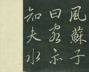 巻菱湖法帖「行書・前赤壁賦 ① （折帖 中巻）」   ぜんせきへきのふ