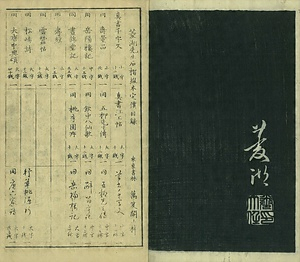 巻菱湖法帖「草書・岳陽楼記（冊子）」 がくようろうき