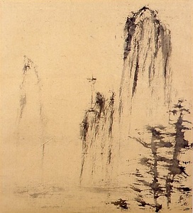 水墨風景図