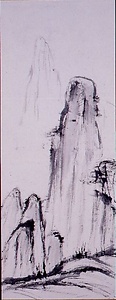 水墨風景図