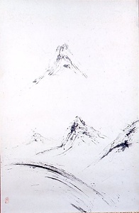 水墨風景図