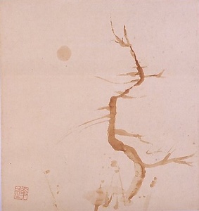 漆描孤木図