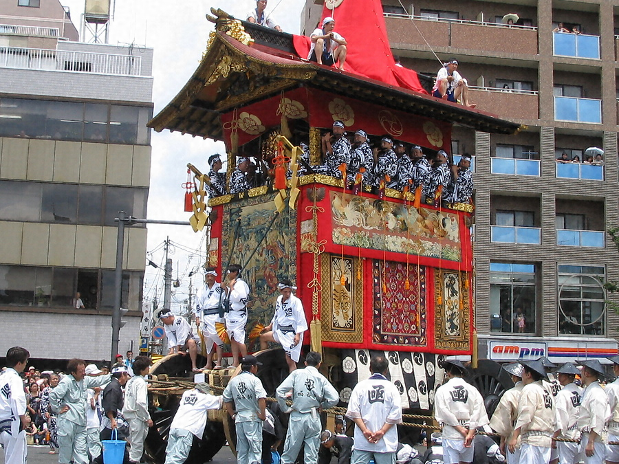 京都祇園祭の山鉾行事 きょうとぎおんまつりのやまほこぎょうじ