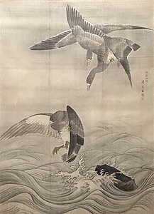 波上三雁図