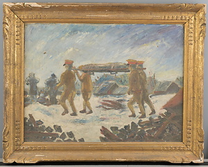 震災油彩画11-1