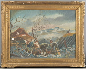 震災油彩画10-6