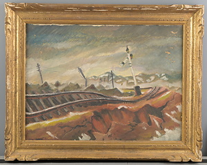 震災油彩画10-4