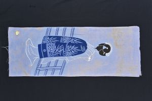 手ぬぐい「夕刻の舞妓さん(光悦垣)」
