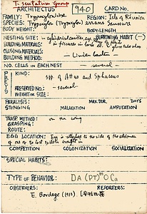 岩田久二雄フィールドノート