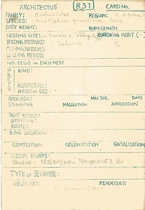 岩田久二雄フィールドノート