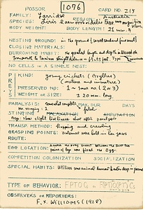 岩田久二雄フィールドノート