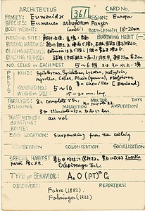 岩田久二雄フィールドノート