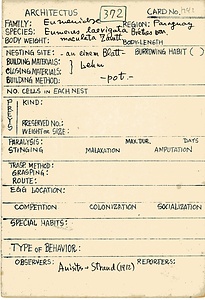 岩田久二雄フィールドノート