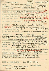 岩田久二雄フィールドノート