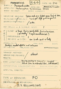 岩田久二雄フィールドノート