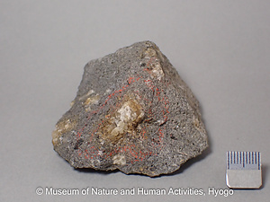 灰長石　真鍮入