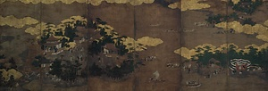 厳島・天橋立図屏風 いつくしま・あまのはしだてずびょうぶ