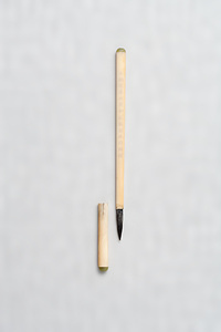 王之春銘象牙扁平管筆 おうししゅんめいぞうげへんぺいかんひつ