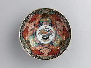 色絵花盆図鳳凰文鉢 いろえかぼんずほうおうもんばち