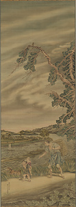 水辺村童図