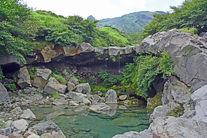 仙酔峡の沢水