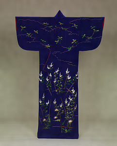 薊卯の花模様単衣 あざみうのはなもようひとえ