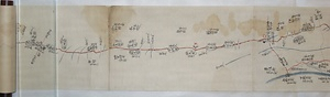「砺波郡御巡見御道筋手絵図」 となみごおりごじゅんけんおみちすじてえず