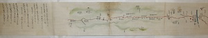 「砺波郡御巡見御道筋手絵図」 となみごおりごじゅんけんおみちすじてえず