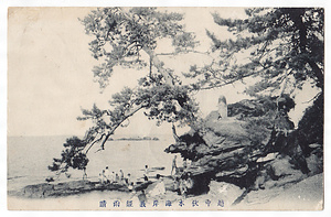 絵葉書（「越中伏木町全景」・「越中伏木海岸義経雨晴」） えはがき（えっちゅうふしきまちぜんけい・えっちゅうふしきかいがんよしつねあまはらし）